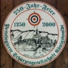 Ehrenscheibe zur 750-Jahr-Feier Knigswalde 2000